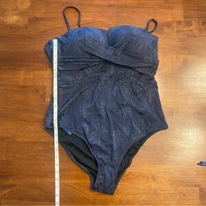 Cupshe Navy Blue One Piece Swimsuit